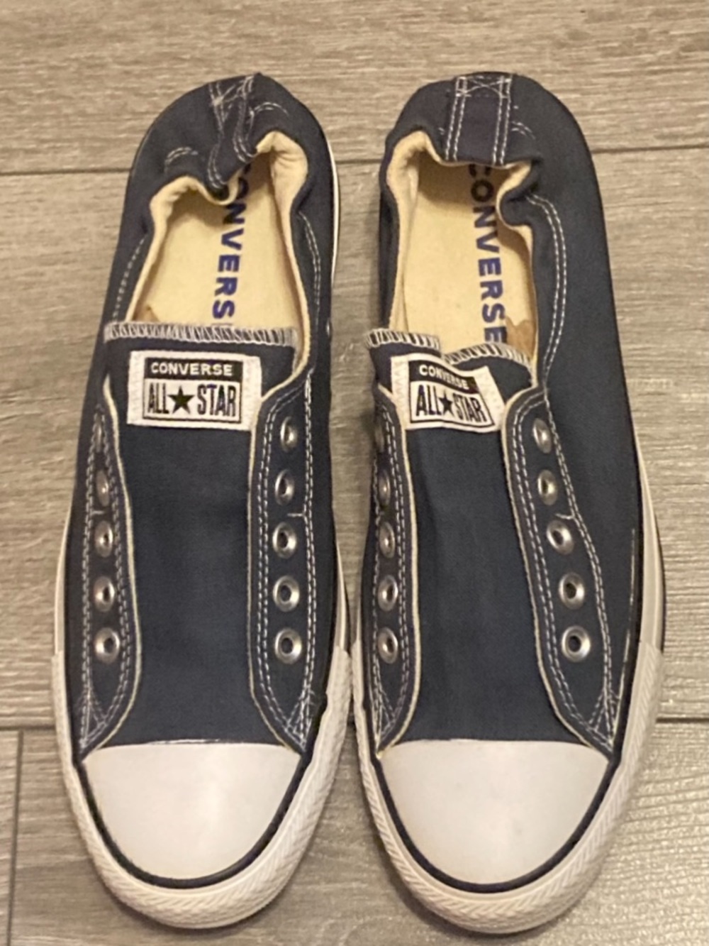 NWOT Converse Shoreline Slip-On Canvas Sneakers in Navy Blue women’s 11